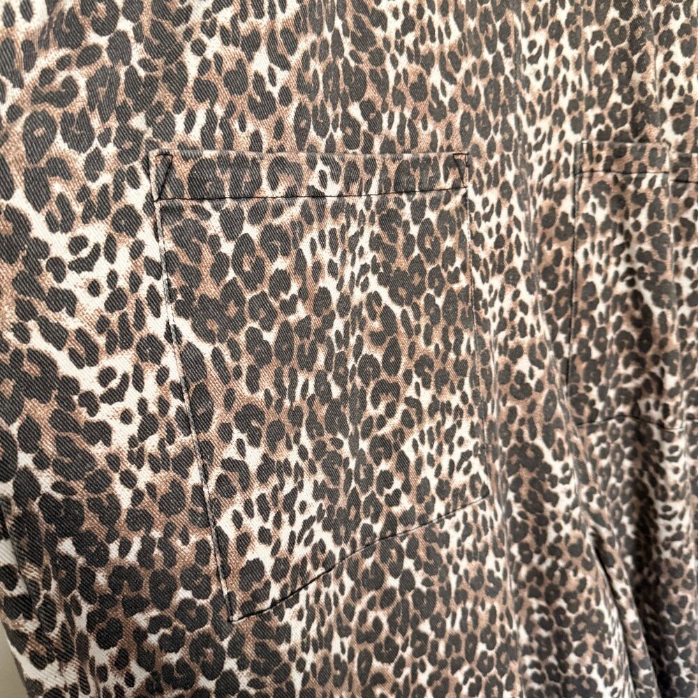 Dressed in LALA Leopard Overalls 🐆 Wide Leg Boho Festival XL - Picture 11 of 12